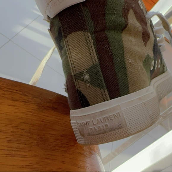 Saint Laurent Paris Bedford camouflage sneakers - Picture 2 of 5